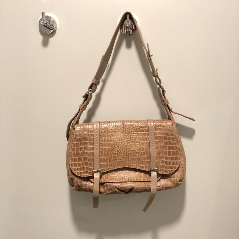 Radley London Croc embossed leather shoulder bag